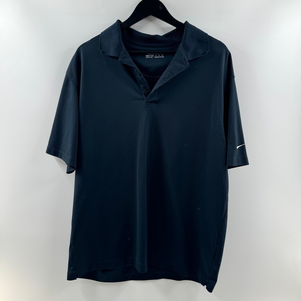 Nike Golf Dri-FIT Navy Blue Polo Shirt Men’s Size XL Short Sleeve